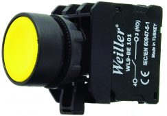 WL9 22mm Yaylı  Start Buton Sarı (1NO)