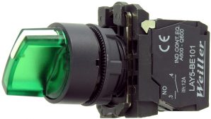 WL5 22mm 0-1 Kalıcı Ledli Mandal Buton  (1NO) 240VAC