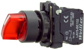 WL5 22mm 0-1 Kalıcı Ledli Mandal Buton  (1NO) 240VAC