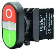 22mm Plastik Start Stop işaretli ikiz Buton (1NO/1NC)