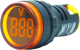 WL22-VM75Y Ø22mm Display Göstergeli Voltmetre 12- 500VAC