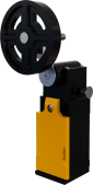 XCK-SEL121ARE 50mm Lastik Makaralı Ayarlı Resetli Kararlı Eğri Kol Limit Switch 1NO/1NC