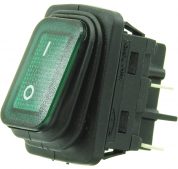 W-503G 4 Pin Işıklı Geniş Tip Körüklü ON/OFF Anahtar