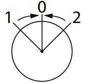 Chrome Selector Buttons Momentary Position 1-0-2