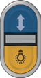 Blue Arrow / Yellow Bell
